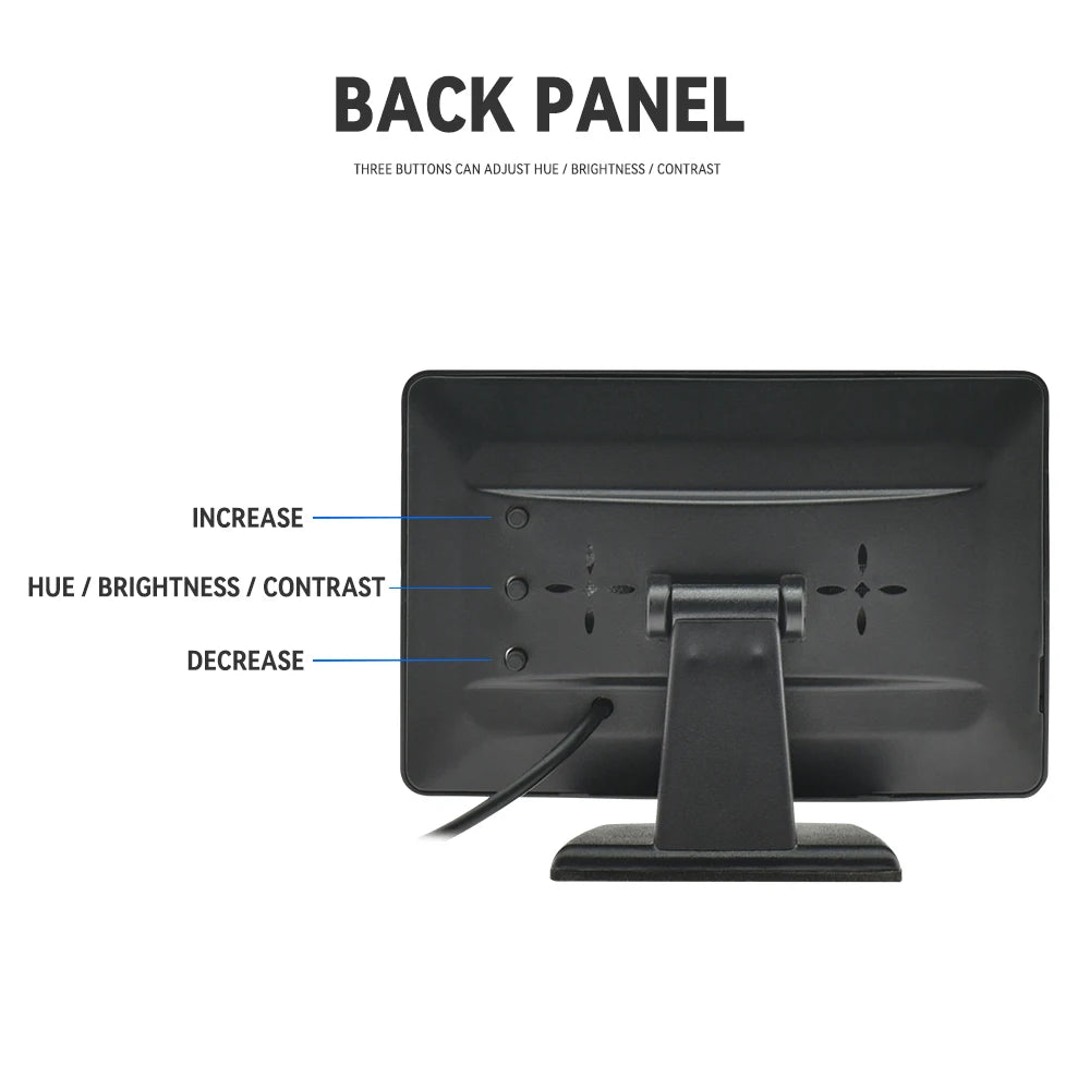 4.3'' Car Monitor Screen HD Display for Reversing Camera Easy Install