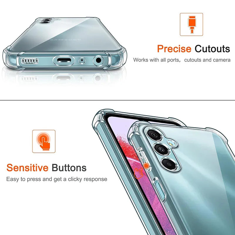 Shockproof Clear Silicone Case for Samsung Galaxy Ultra Plus 5G Thin Cover