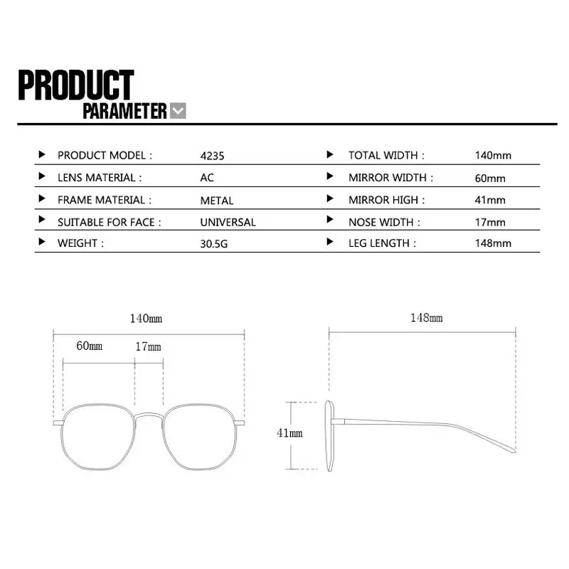 Retro Oval Frame Sunglasses – Small UV Protection Glasses for Travel & Daily Wear