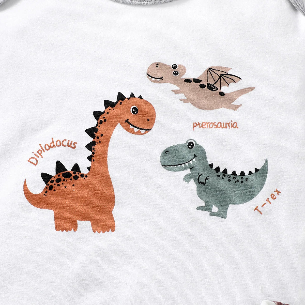 Baby Boy Dinosaur Outfit – 2PCS Summer Top & Shorts Set for 0–1 Year Old
