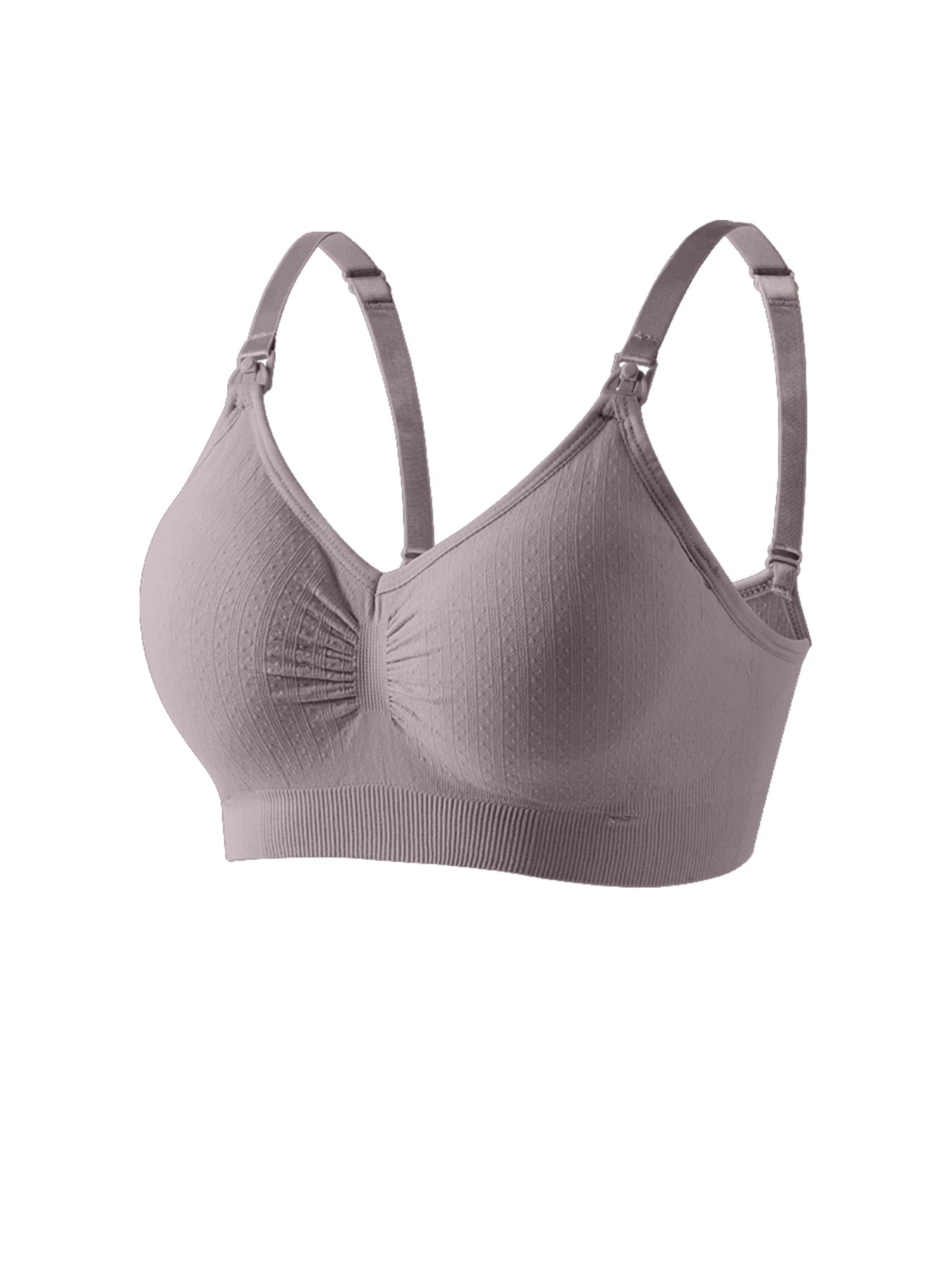 Seamless Nursing Bra – Front Buckle Maternity Push-Up Bra for Breastfeeding