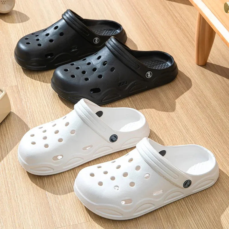 Summer Closed Toe Sandals – Hollow Out Non-Slip Garden Shoes