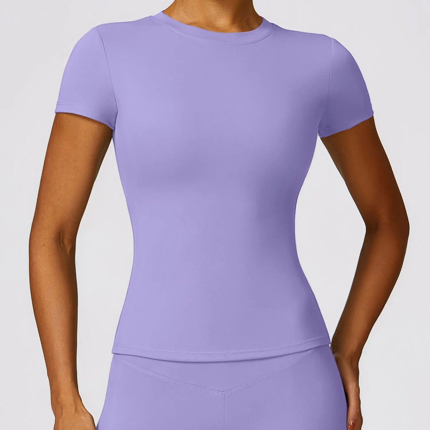 Women's Running Sports T-Shirt Short Sleeve Breathable Gym Yoga Fitness Tee