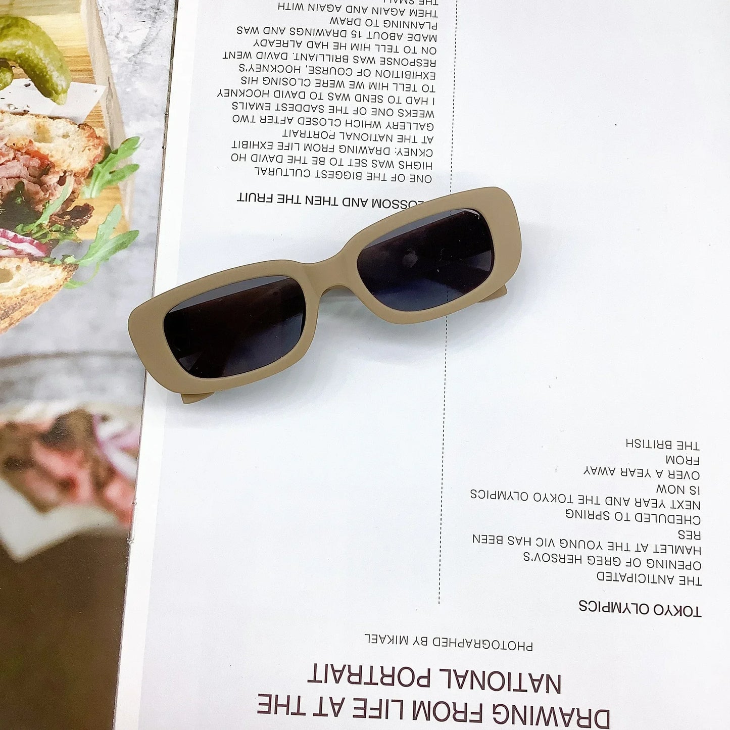 Kids Vintage Frosted Rectangle Sunglasses –UV400 Shades for Boys & Girls