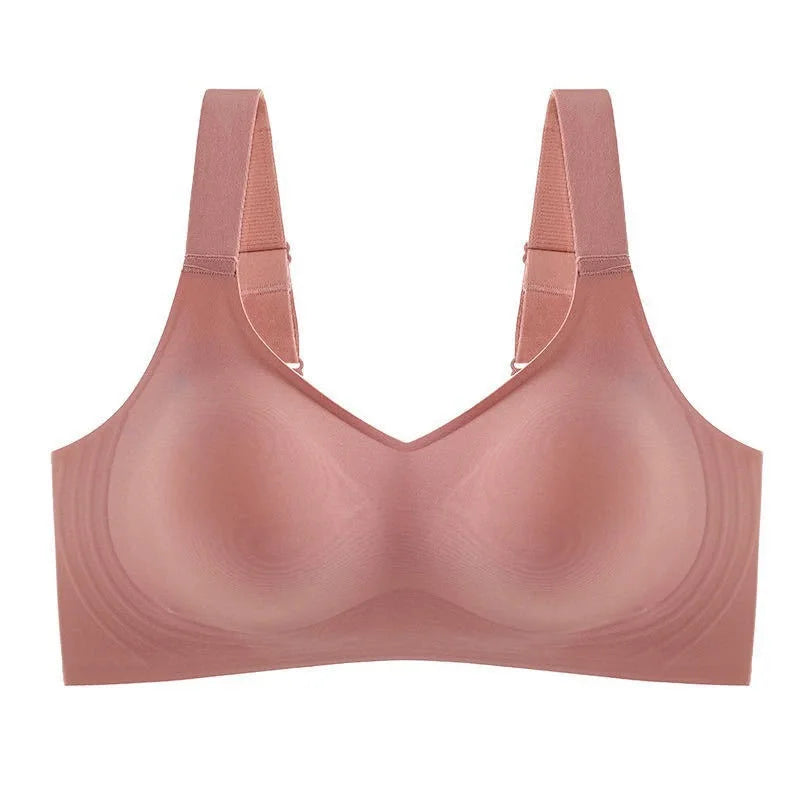 Beautiful Back Large Size Soft Support Push-up Bra For Women Seamless