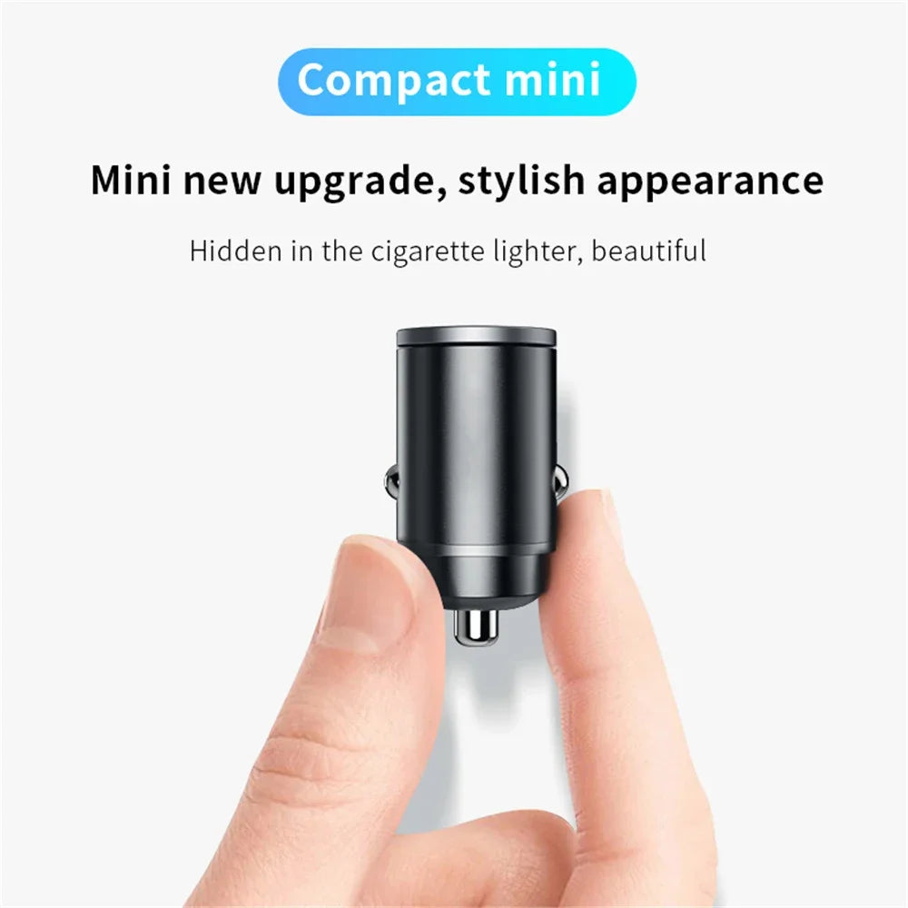 200W Dual USB Car Charger – Fast Charging 12-24V Cigarette Lighter Adapter