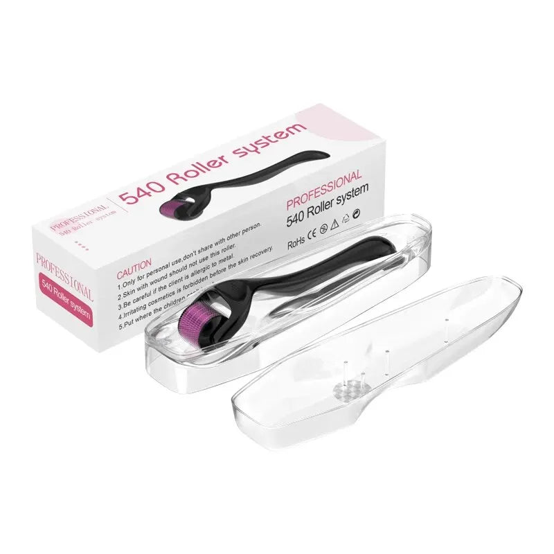 Professional 540 Derma Roller Microneedle Skin Care Massage Tool