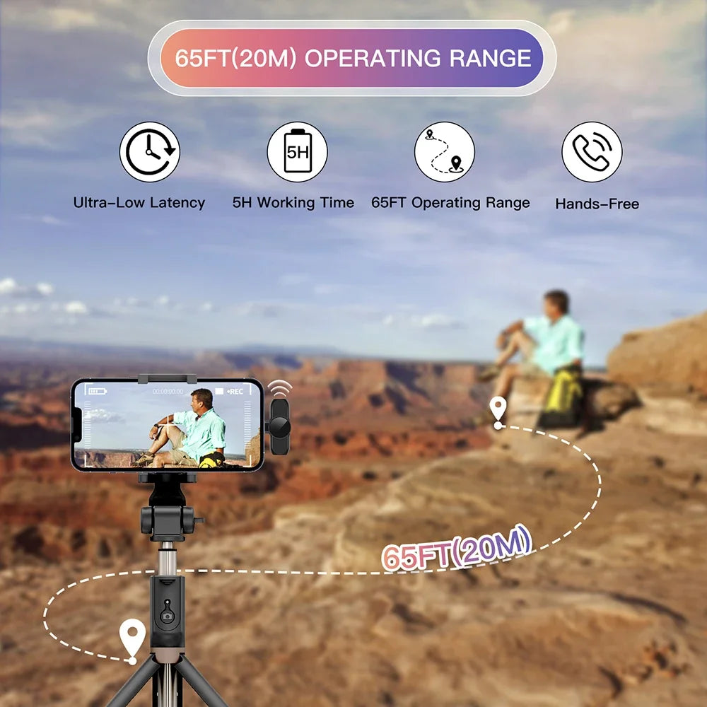 Wireless Lavalier Microphone Mini Clip-On Mic for iPhone & Android, Recording, Live, Gaming