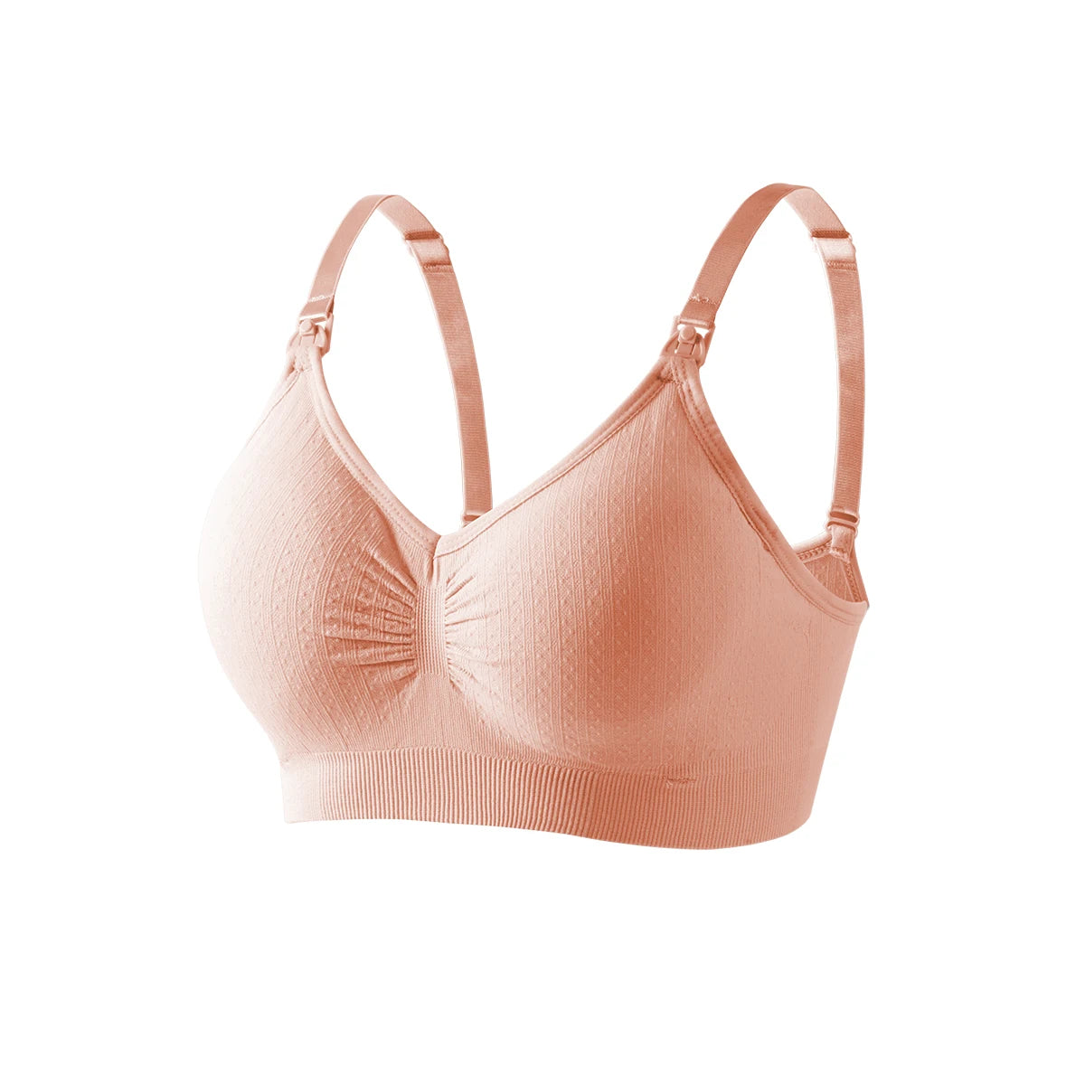 Seamless Nursing Bra – Front Buckle Maternity Push-Up Bra for Breastfeeding
