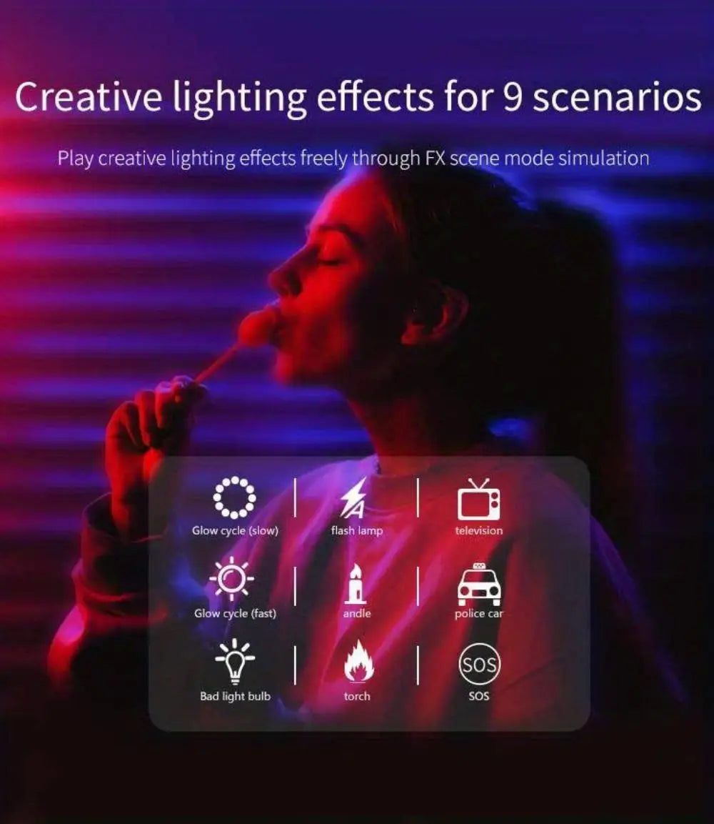 Mini RGB LED Fill Light Portable Adjustable Pocket Lamp for Live Photography