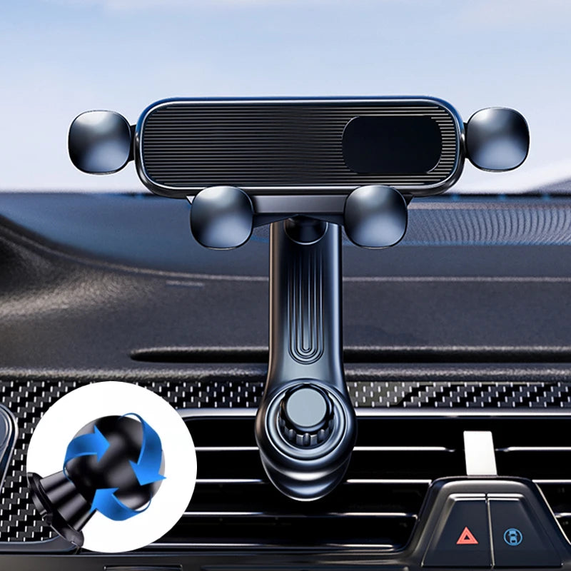 Gravity Car Phone Holder 360° Air Vent Mount for 4.7–7'' Smartphones