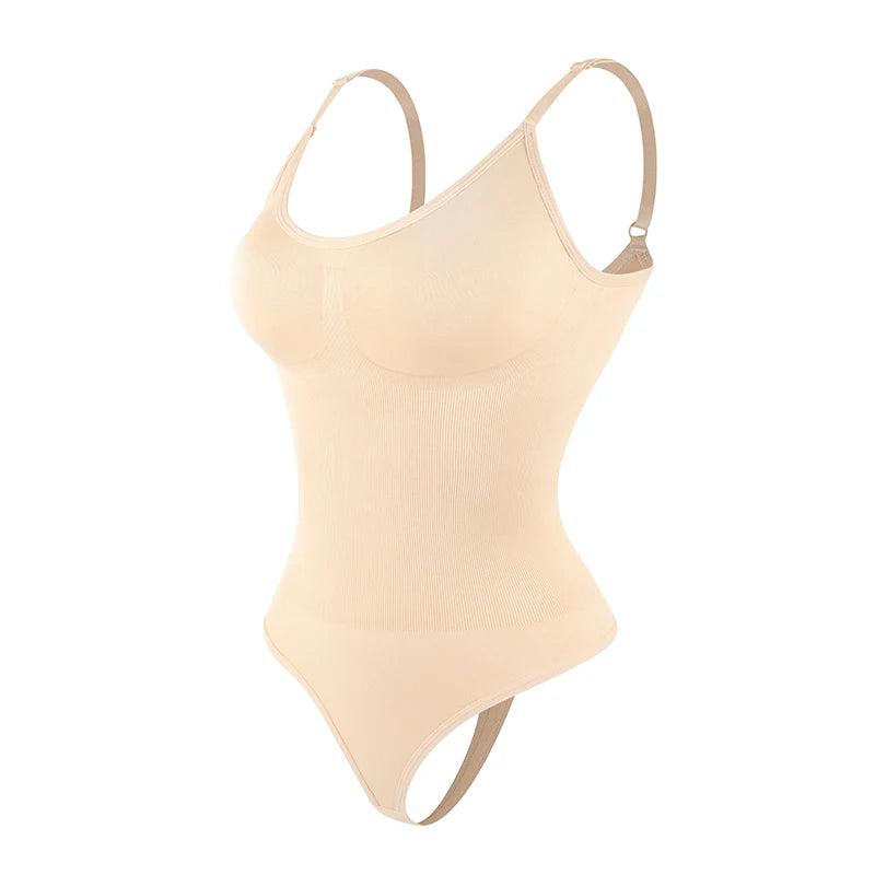 Women's Smoothing Bodysuit Shapewear – Thong Full Body Slimmer Faja