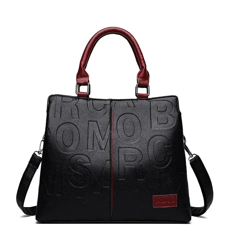 Women's PU Leather Crossbody Bag – Large Capacity Luxury Travel Handbag