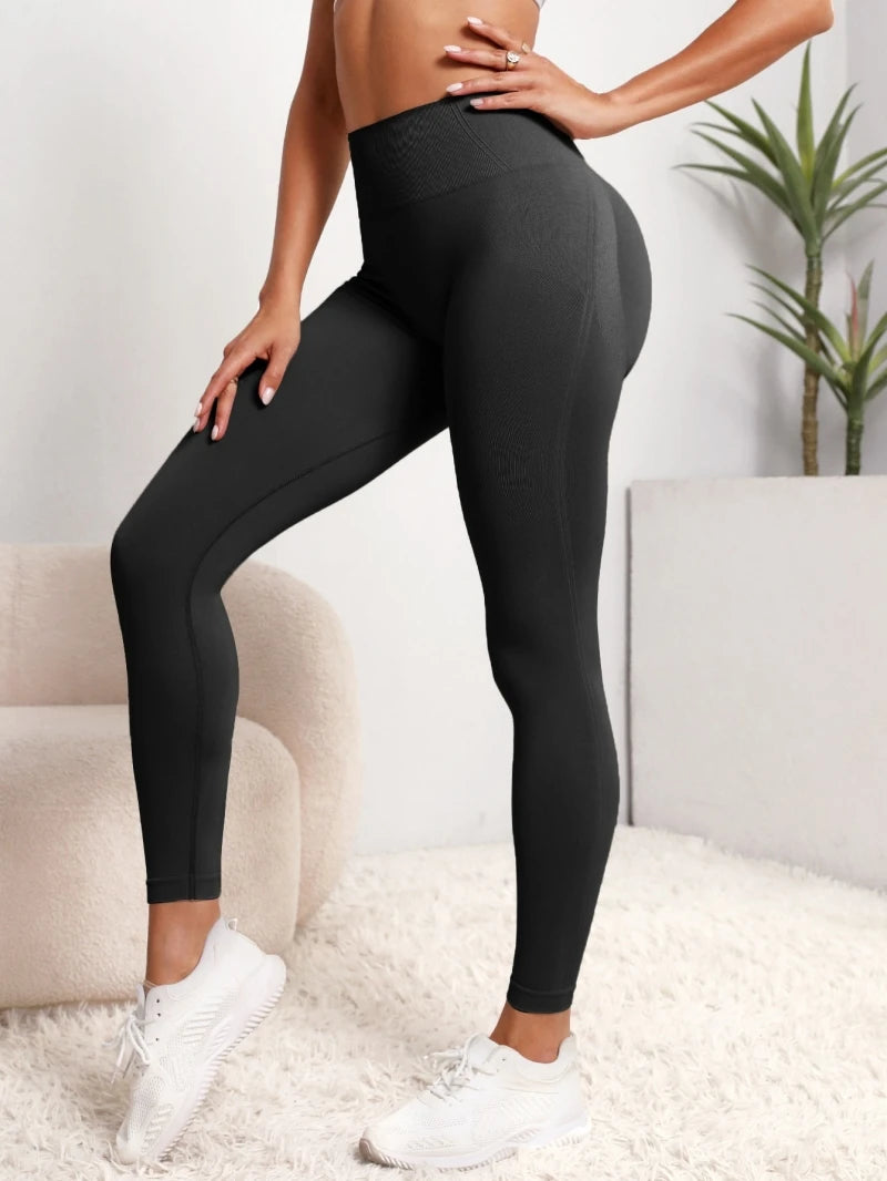 Women's Seamless Push-Up Leggings – High Waist Gym & Yoga Fitness Pants