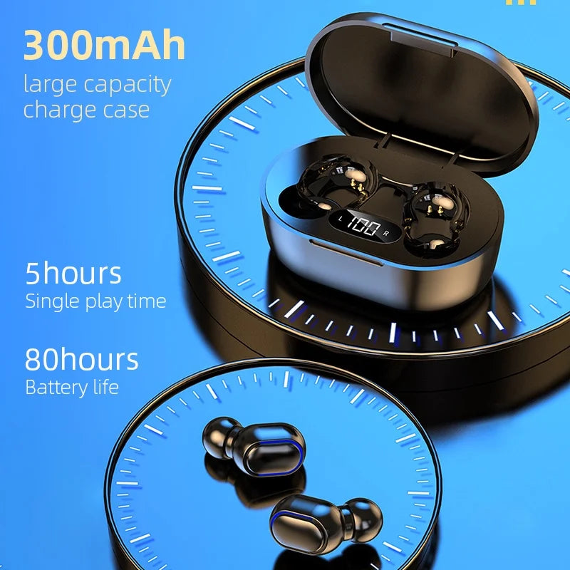 Wireless Bluetooth Headphones HiFi Sound Sport Waterproof Earbuds w/Mic