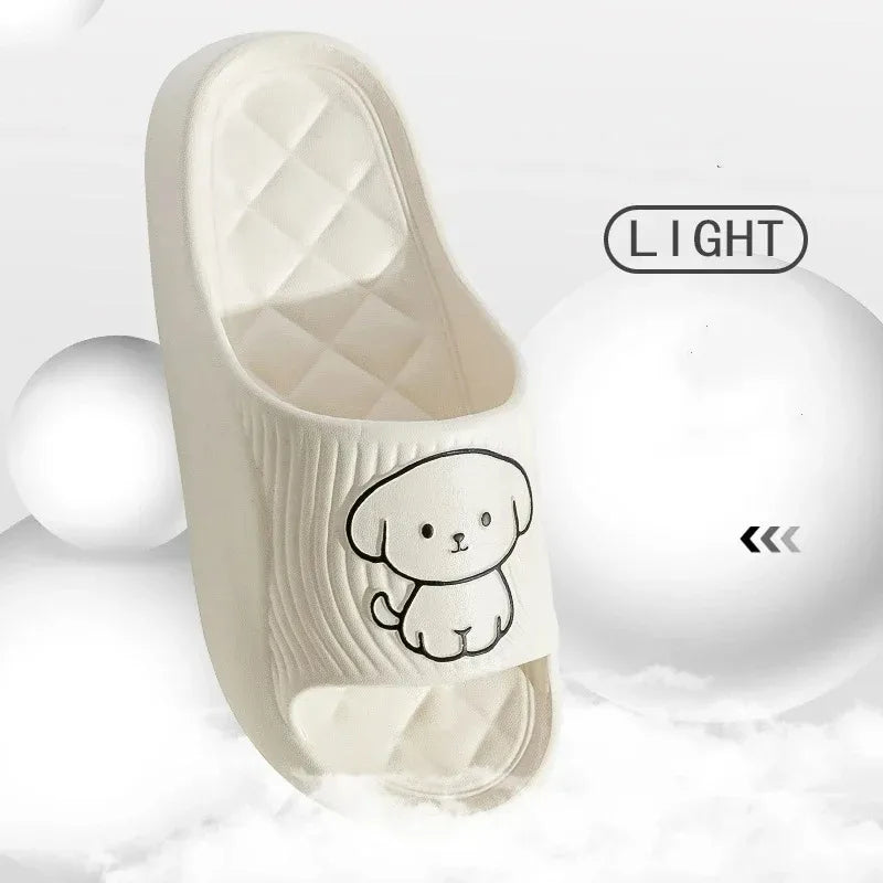 Cute Couple Pillow Slippers Non-Slip EVA Indoor Bathroom Sandals