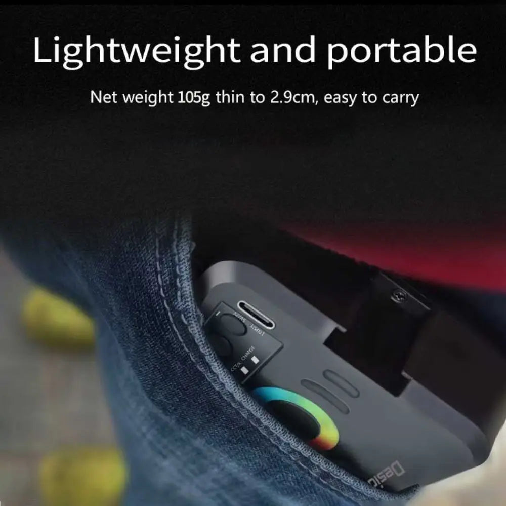 Mini RGB LED Fill Light Portable Adjustable Pocket Lamp for Live Photography