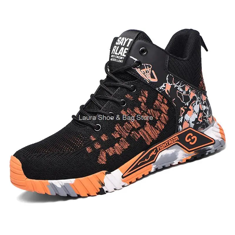High Top Steel Toe Safety Work Shoes – Breathable Anti-Smash Boots