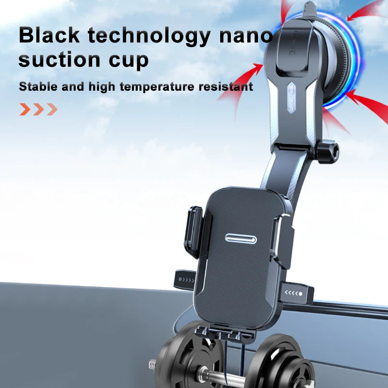Universal Car Dashboard Phone Holder Mount for GPS & Windshield Use
