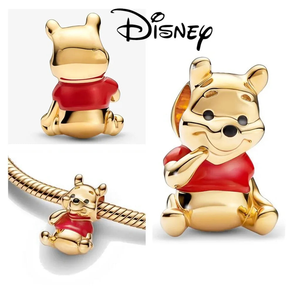 Disney Stitch Minnie Winnie Charm Dangle Beads Fit Pandora Bracelet