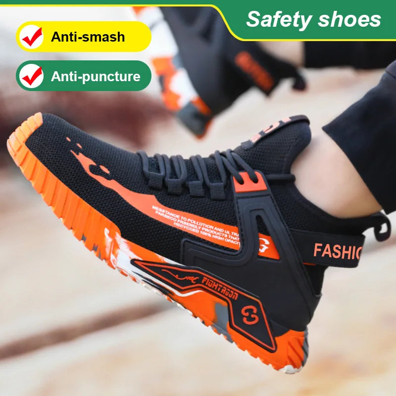 High Top Steel Toe Safety Shoes – Anti-Puncture Work Boots for Men & Women