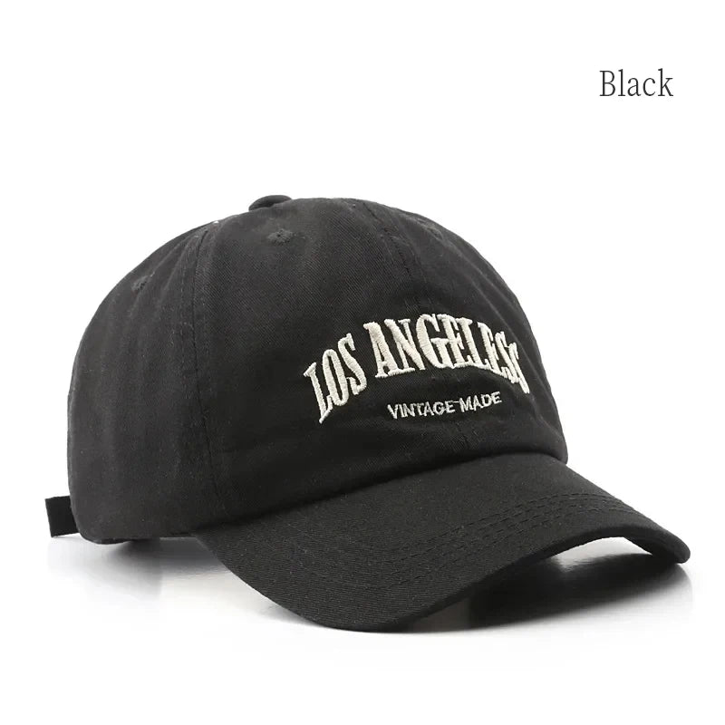 Unisex Cotton Baseball Cap – Embroidered Retro Adjustable Snapback Hat
