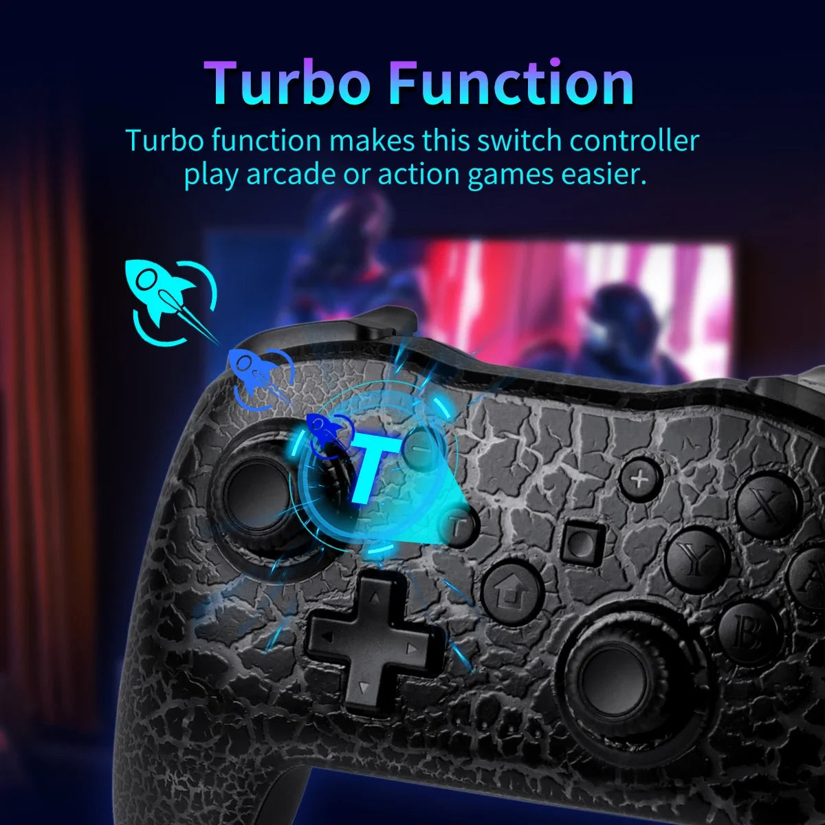 GAMINJA RGB Wireless Gamepad CRACK PROCESS For Nintendo Switch TV Box PS3 Joystick Six Axis Gyroscope Dual Vibration