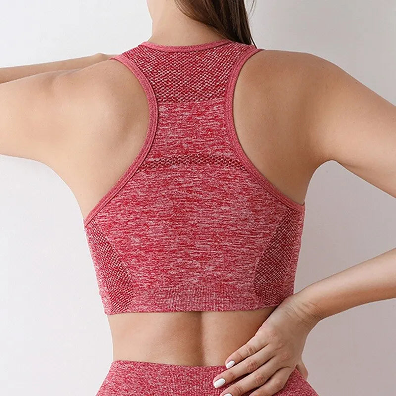 Women's Plus Size Seamless Bralette – Padded Wire-Free Comfort Crop Top