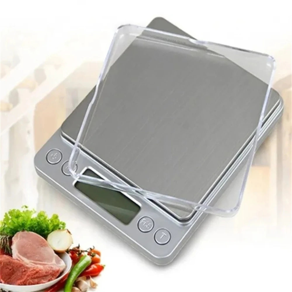Digital Kitchen Scale Mini Pocket Stainless Steel Precision Balance Weight