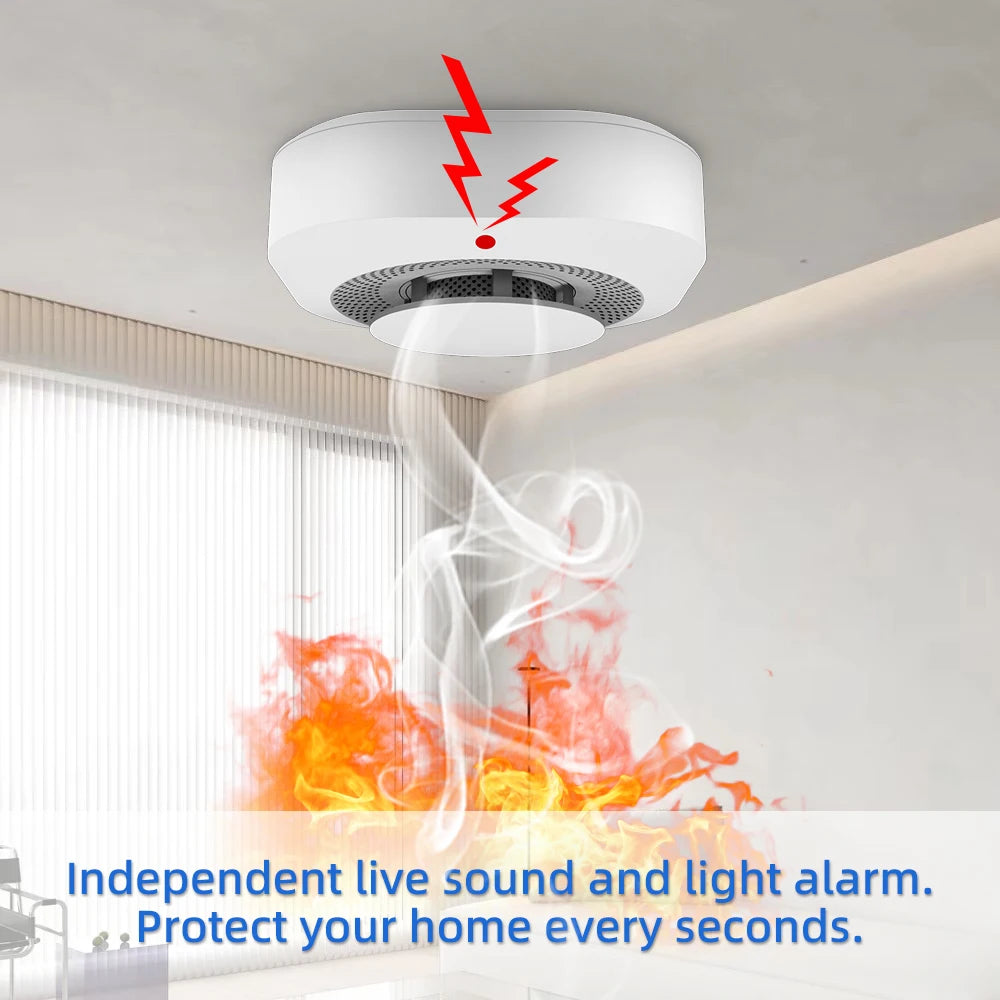 Smoke Alarm Fire Detector Home Security System Fire Protection Sensor