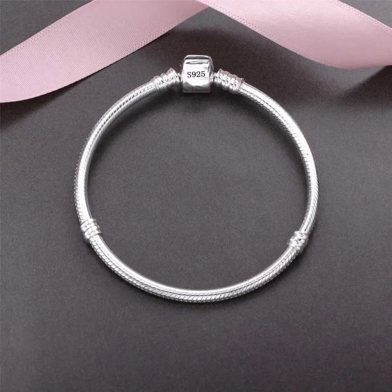 Handmade 925 Sterling Silver Snake Chain Bracelet for Women Fine Jewelry
