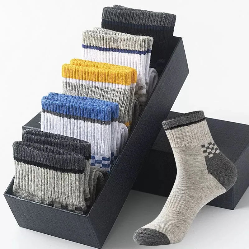10 Pairs Men's Bamboo Socks Breathable Cotton Winter Business