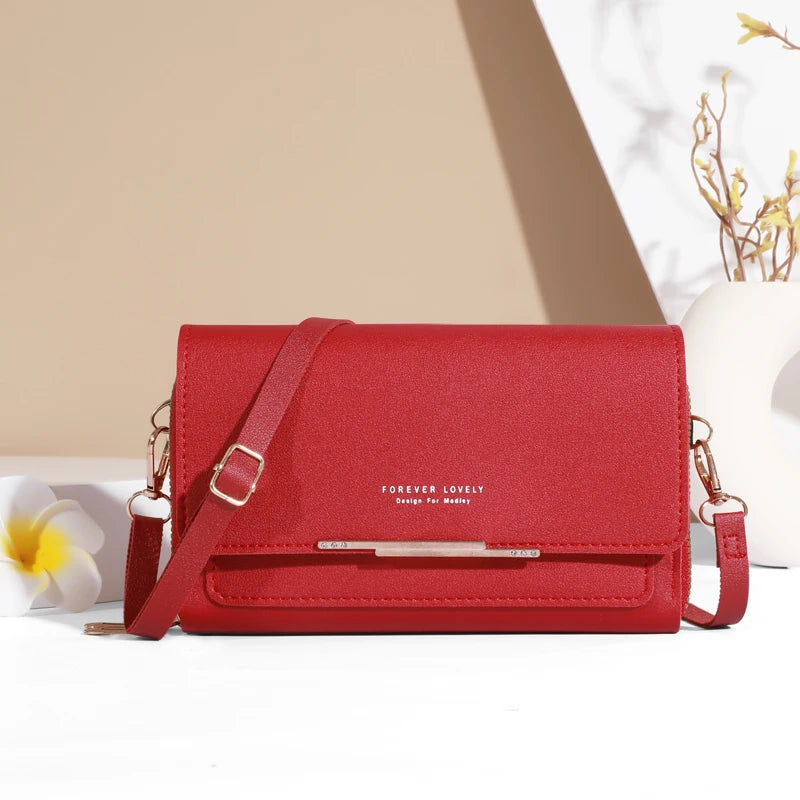 PU Leather Women's Handbag Large Shoulder Crossbody Bag Phone Purse