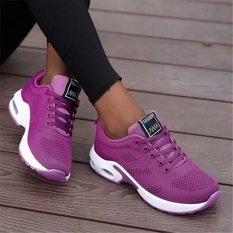 Women's Lightweight Mesh Sneakers – Breathable Casual Walking Shoes
