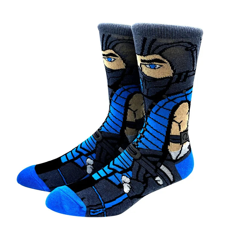 2 Pair Anime Knee-High Socks Hip Hop Harajuku Cosplay Unisex