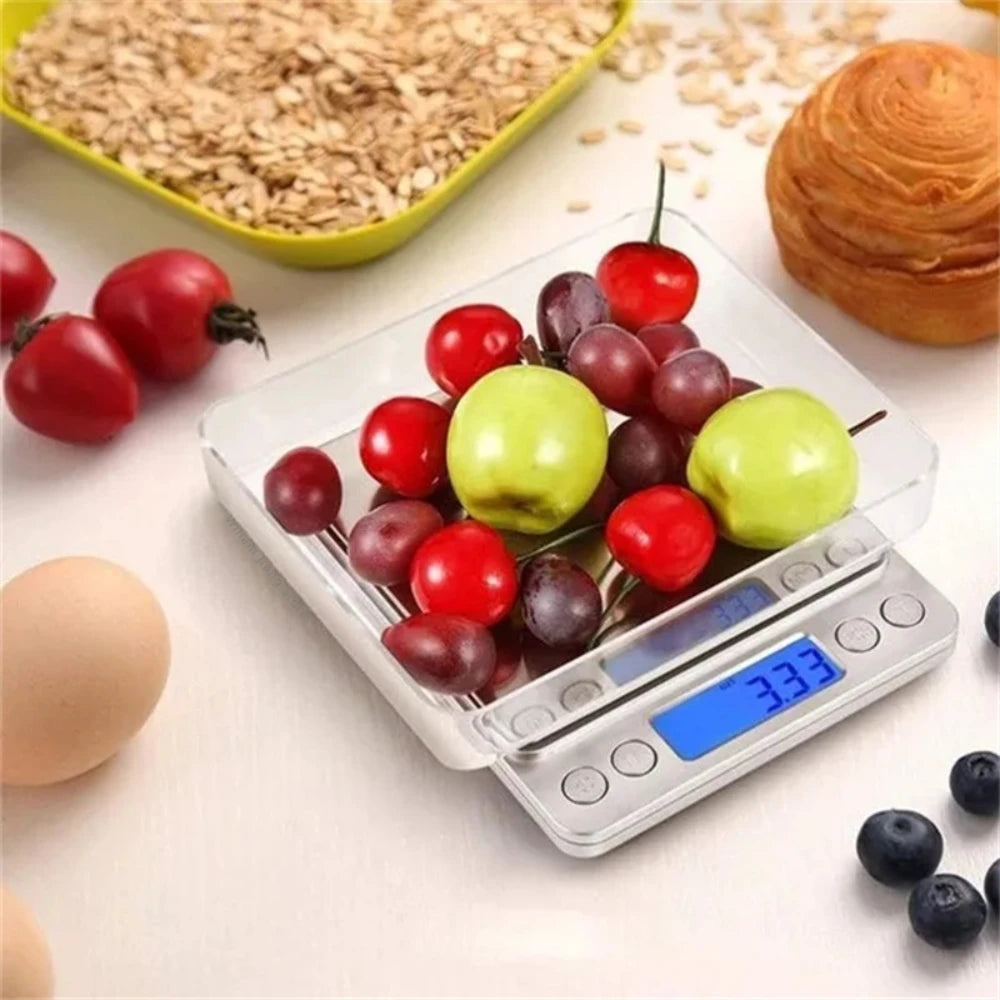 Digital Kitchen Scale Mini Pocket Stainless Steel Precision Balance Weight