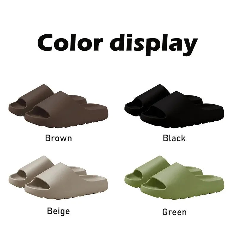 Coconut Cloud Slides Thick Sole EVA Beach Sandals for Men & Women