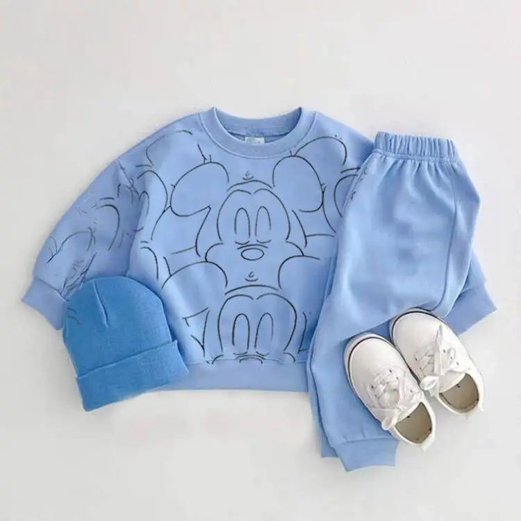 Baby Boy Girl Cartoon Tracksuit Summer T-Shirt & Shorts Outfit Set