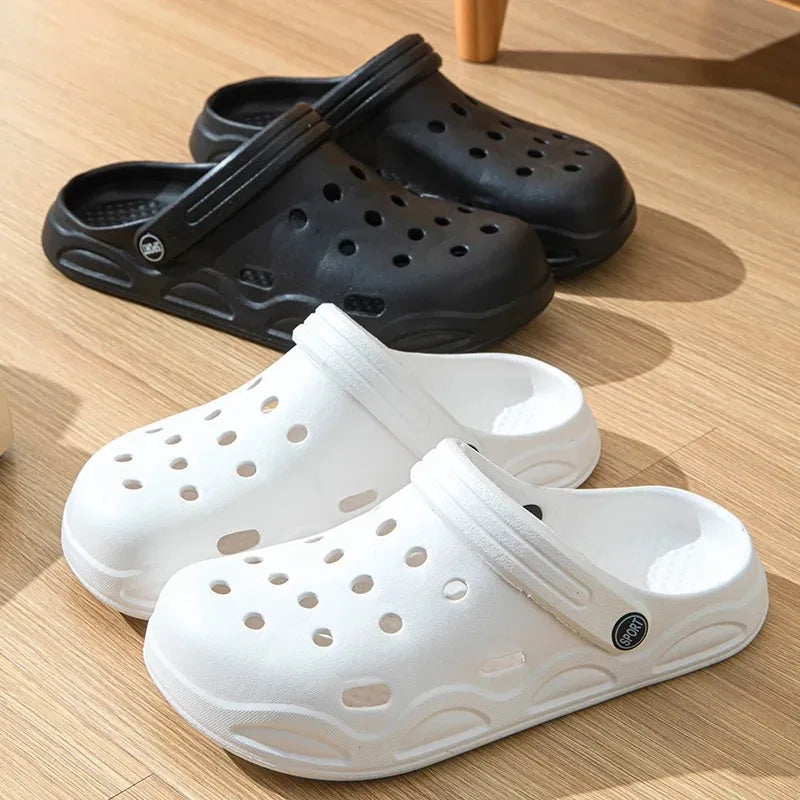 Summer Closed Toe Sandals – Hollow Out Non-Slip Garden Shoes