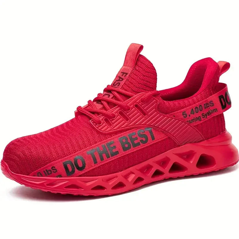 Unisex Steel Toe Safety Work Shoes Lightweight Anti-Puncture Sneakers