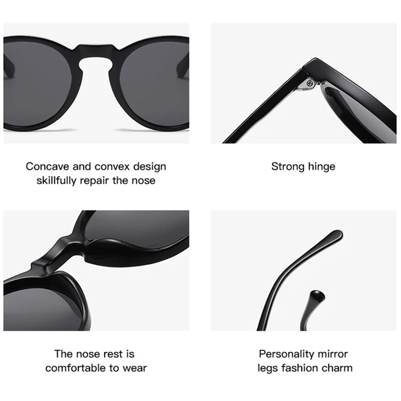 Retro Round Polarized Sunglasses –Vintage UV400 Shades for Men & Women