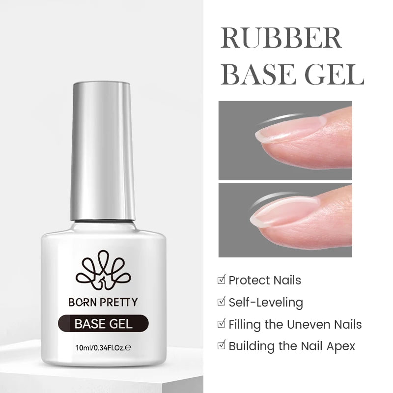 10ml Top & Base Coat Gel Nail Polish Soak Off UV LED Long-Lasting Shine