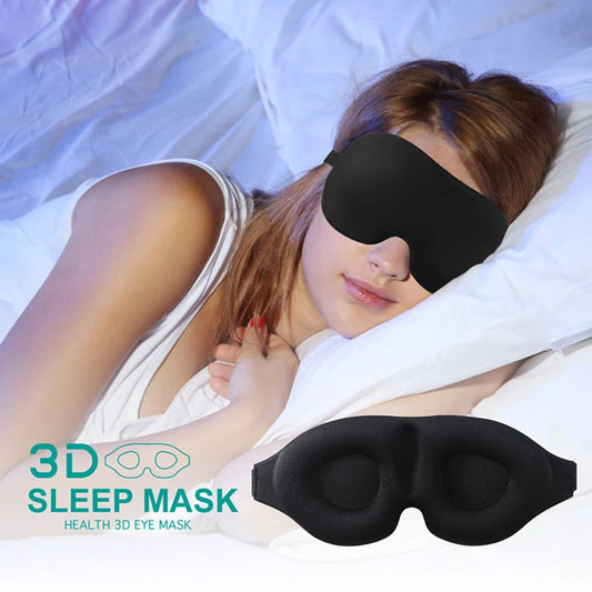 3D Sleep Mask Light Blocking Eye Shade for Travel, Nap & Relaxation