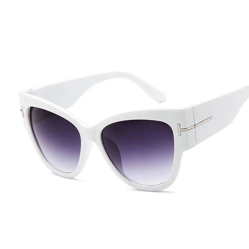 Cat Eye Retro Sunglasses Women Vintage Small Frame Gradient Designer