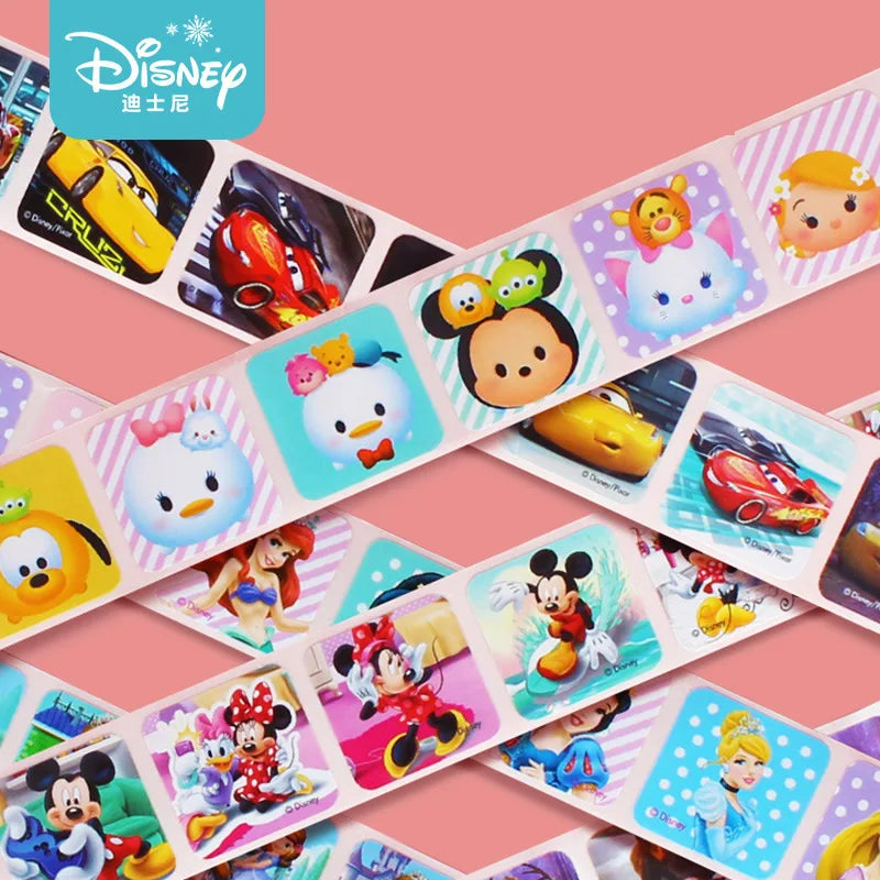 200PCS Disney Stickers Cartoon Frozen Mickey Princess Kids Teacher Reward