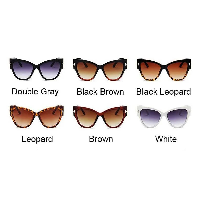 Cat Eye Retro Sunglasses Women Vintage Small Frame Gradient Designer