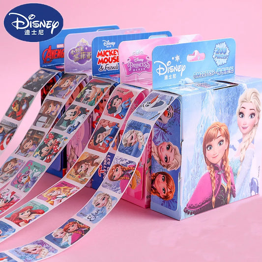 200PCS Disney Stickers Cartoon Frozen Mickey Princess Kids Teacher Reward