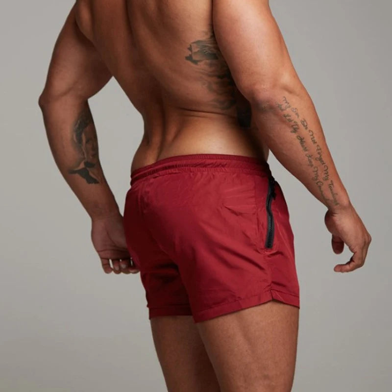 Mens  Swimwear Sexy Swim Briefs, Beach Board Shorts, Sporty Surf Trunks