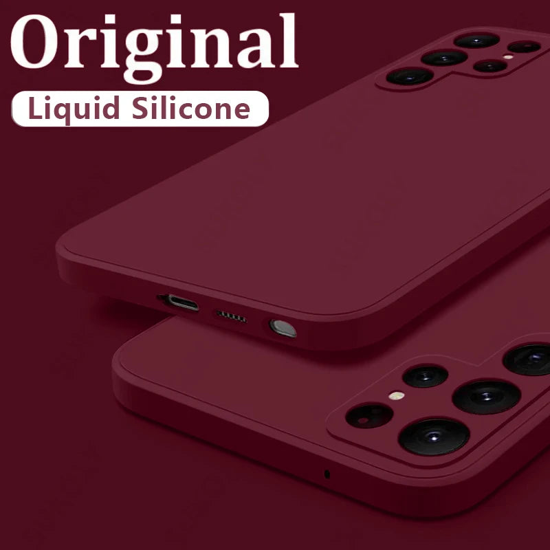 Shockproof Liquid Silicone Case for Samsung Galaxy Soft Phone Cover
