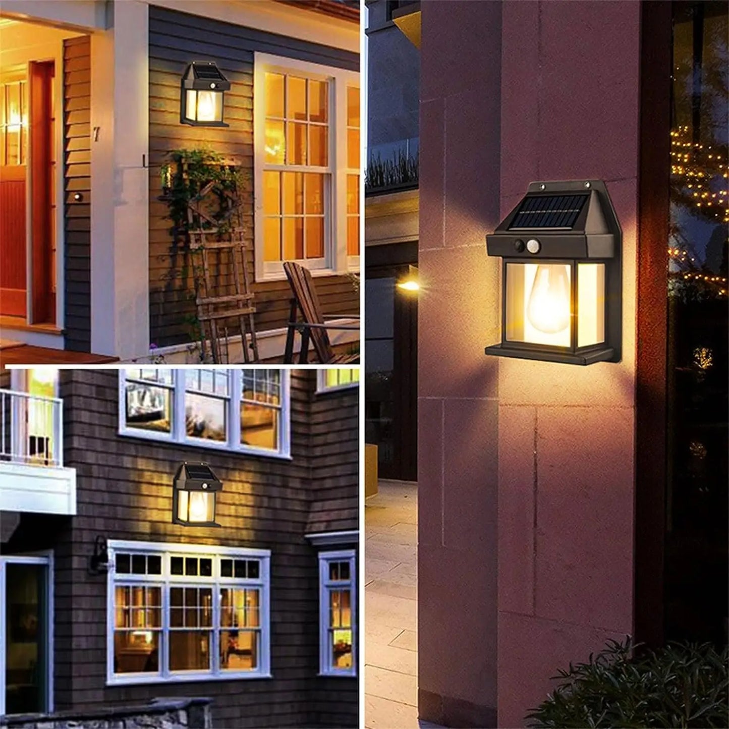 Outdoor Solar Wall Light Motion Sensor LED IP65 Waterproof Patio Garage